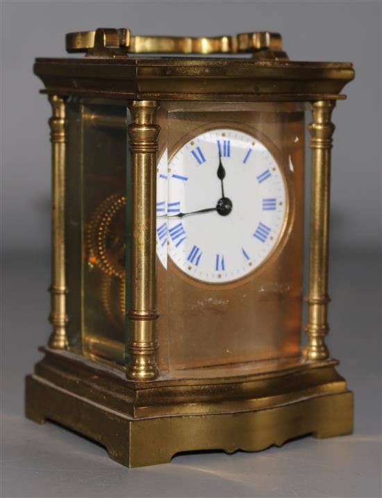 Cased carriage clock